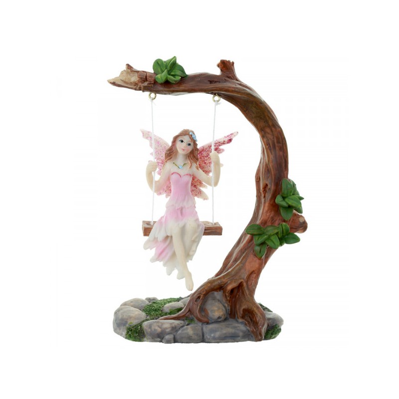 Tronc d'arbre avec fée Swing