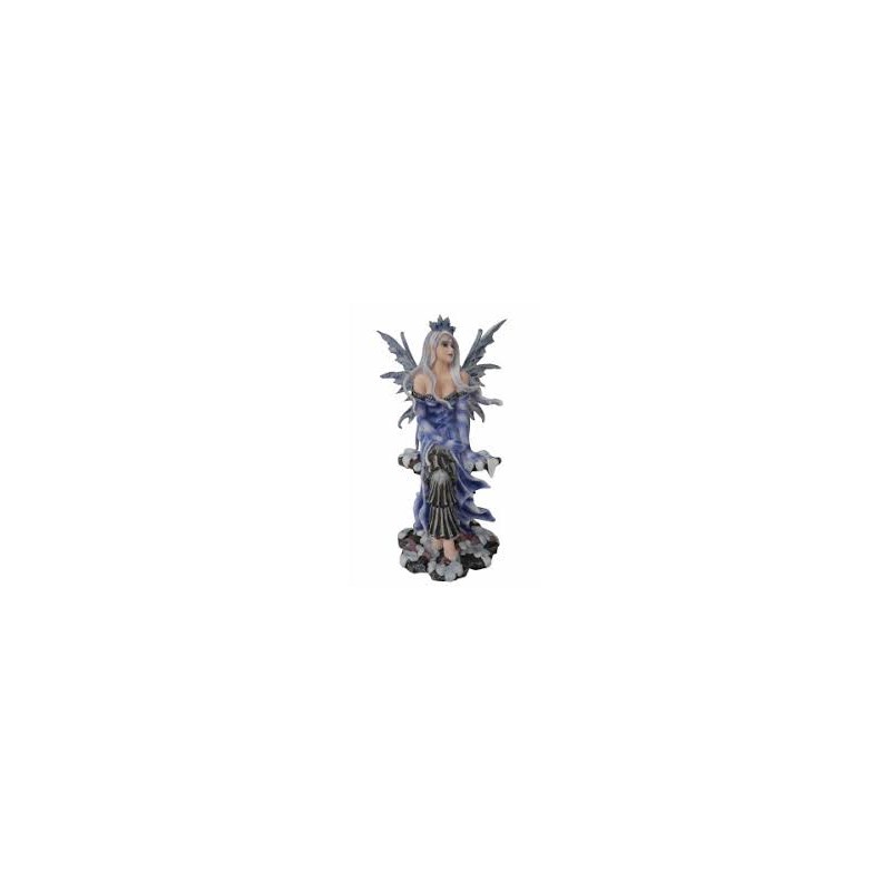 fée elfe bleu de l hiver