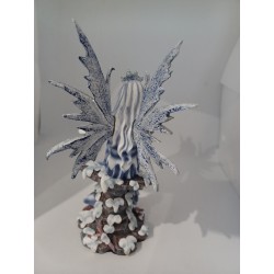 fée elfe bleu de l hiver