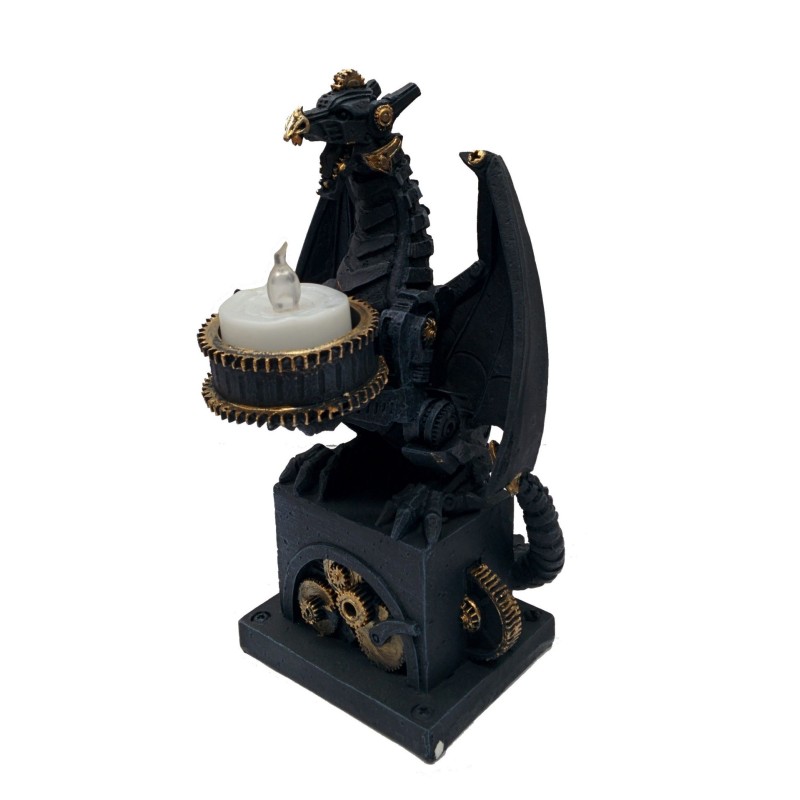 dragon bougie steampunk