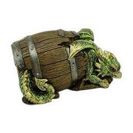 dragon dans tonneau couché