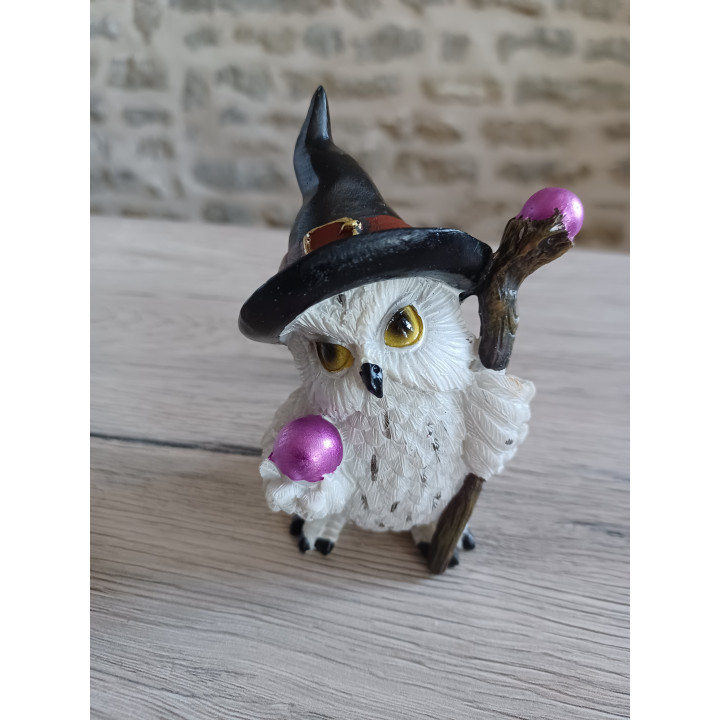 figurine chouette sorcier
