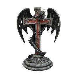 dragon sur une croix
