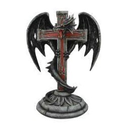 grand dragon sur une croix