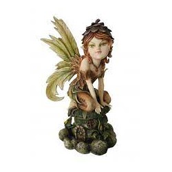 Elfe sur rocher lumineux