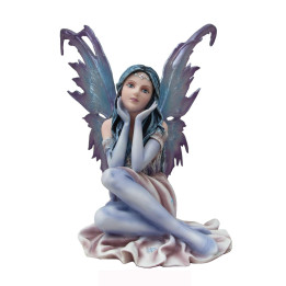 Fée Bleuet Assise
