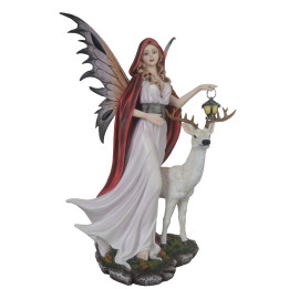 Fée Chaperon rouge et son cerf