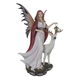 Fée Chaperon rouge et son cerf