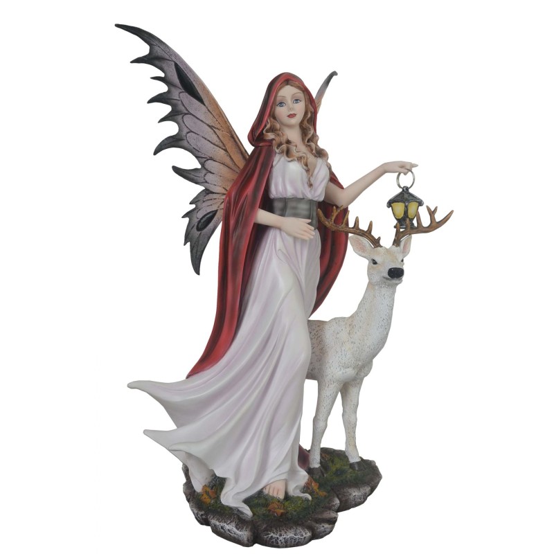 Fée Chaperon rouge et son cerf