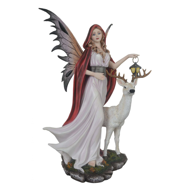 Fée Chaperon rouge et son cerf