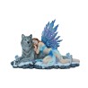 Fée Luvyana bleu avec son loup