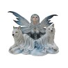 Fée  laoísa et ses 2 loups blanc