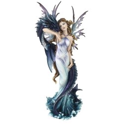 Fée avec son Dragon bleu...