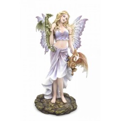 Fée Mylena et ses 2 dragonnets