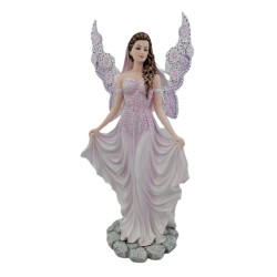 Fée en robe de mariée rose...