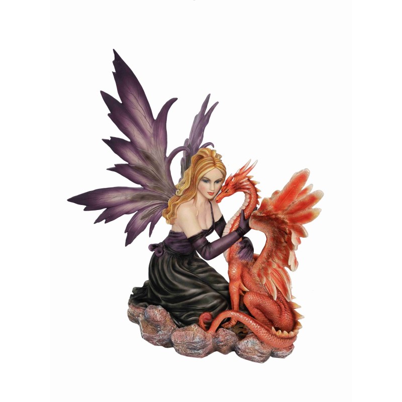 Fée rousse et son dragon