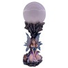Lampe Fée violette et bleu  avec sa boule de cristal