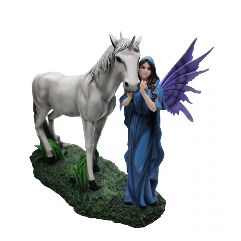 Fée bleuet et sa licorne