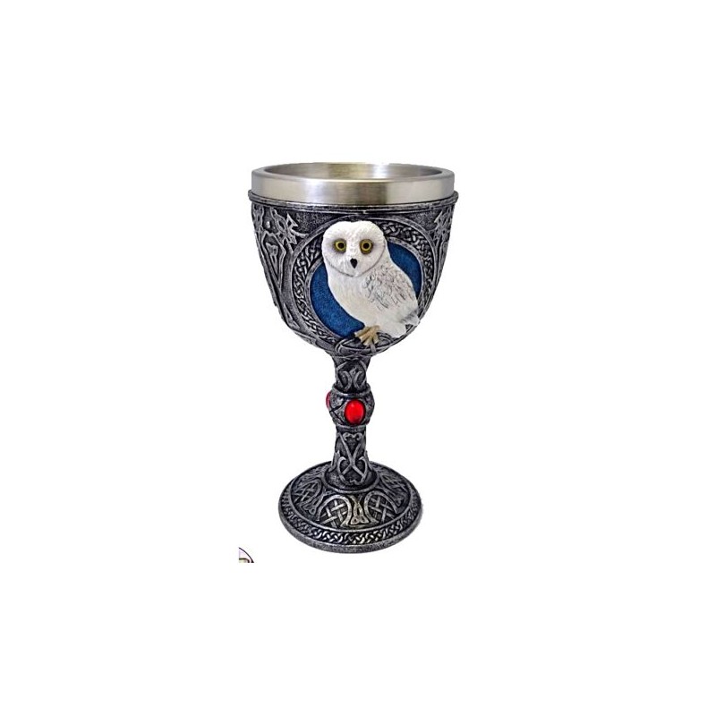 calice chouette blanche