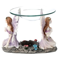 Brûleur à Huile et Fondant de Cire - Fée Fleurs des Prés