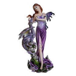 Fée violette avec un dragon...