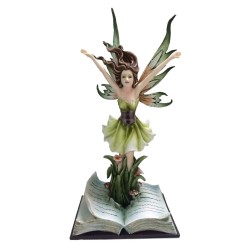 Fée debout sur son livre...