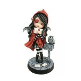 Fée rouge boite aux lettres hibou