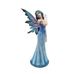 Fée longue robe bleu