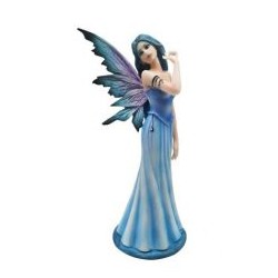 Fée longue robe bleu