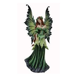 Fée longue robe verte
