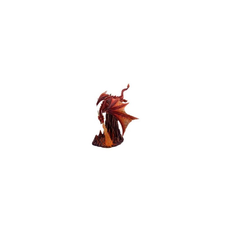 Dragon rouge crachant du feu