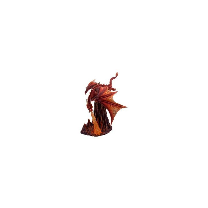 Dragon rouge crachant du feu