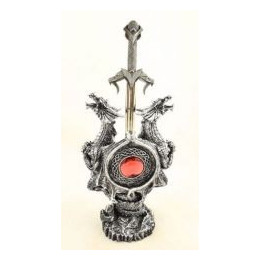 Ouvre-lettre dragons et rubis rouge