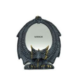 Miroir dragon noir