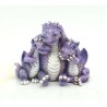 Famille de dragon symbole des 3 singes de la sagesse