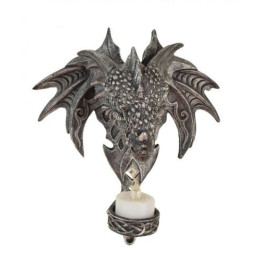 Applique mural tête dragon Bougie led fourni avec.