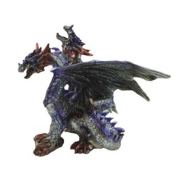 Dragon violet a 2 têtes