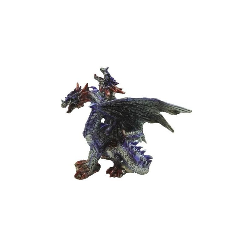 Dragon violet a 2 têtes