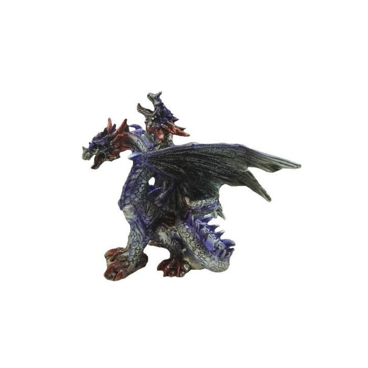 Dragon violet a 2 têtes