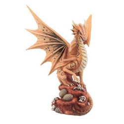 Dragon féroce perché sur...