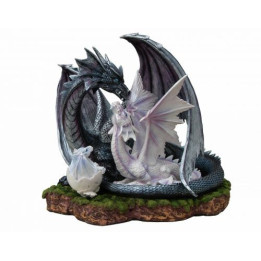 Grand dragon avec bébé dragon