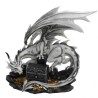 Dragon blanc son trésor et ses pièces d'or
