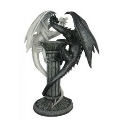 Dragons sur colonne grecque