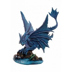 Dragon bleu amphibien sur...