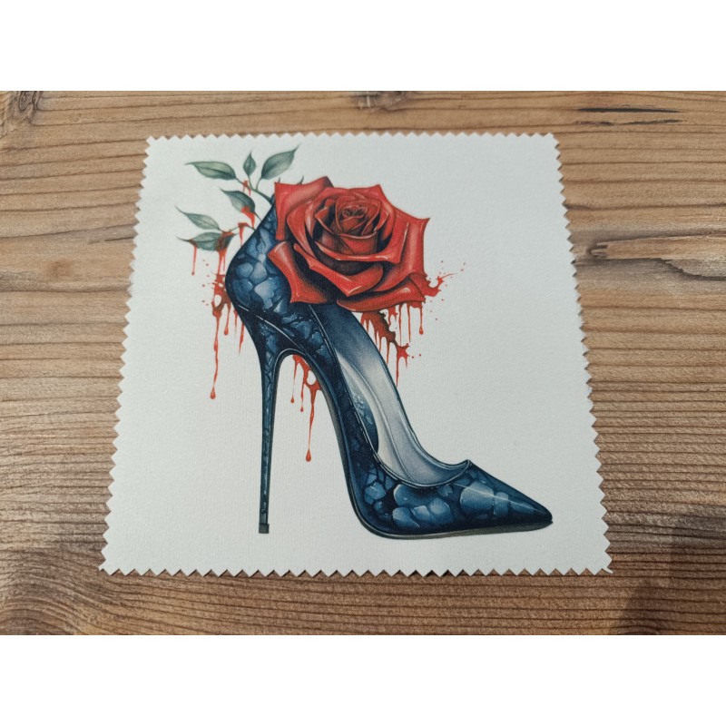 lingette chaussure et rose