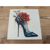 lingette chaussure et rose