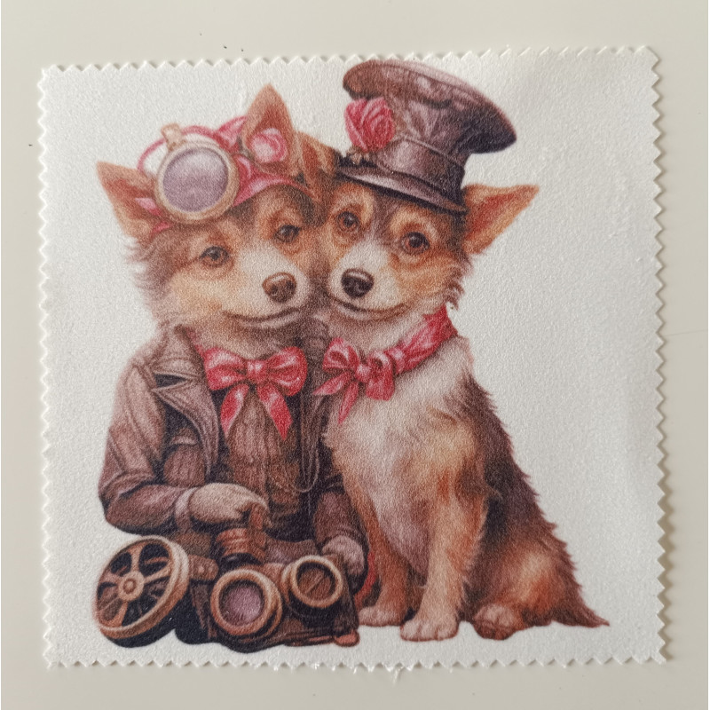 lingette couple chiens steampunk