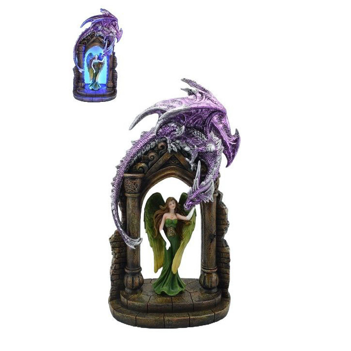 dragon et fée lumineux