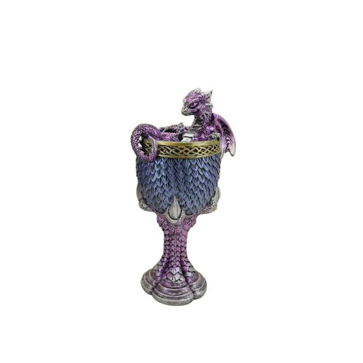 dragon violet dans verre