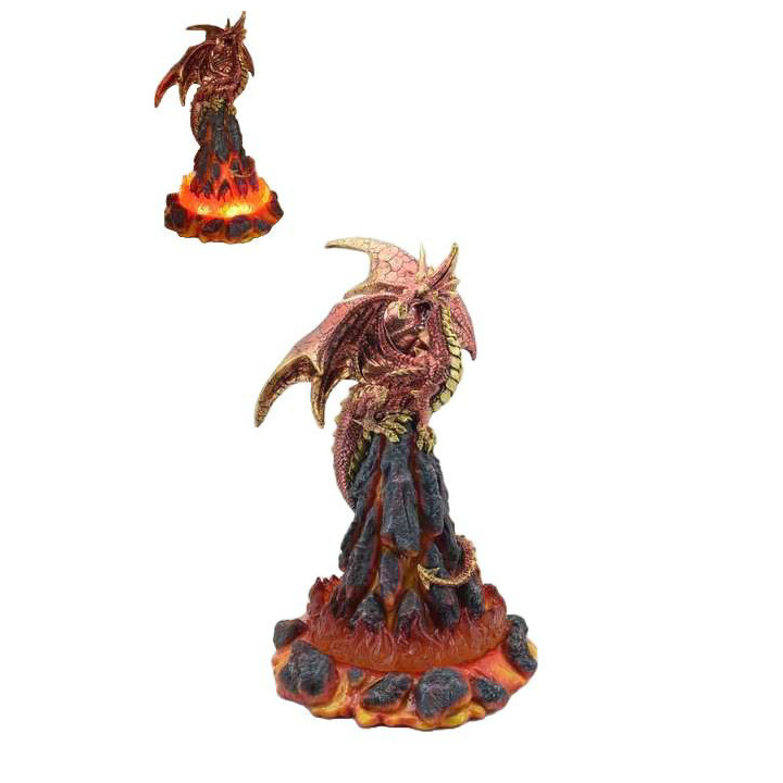 dragon sur lave